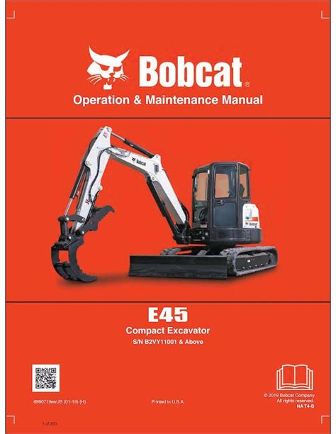 Operation & Maintenance Manual E45 Compact Excavator